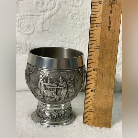SKS Artina Pewter Wine Goblet Handmade in Germany - Picture 5 of 5